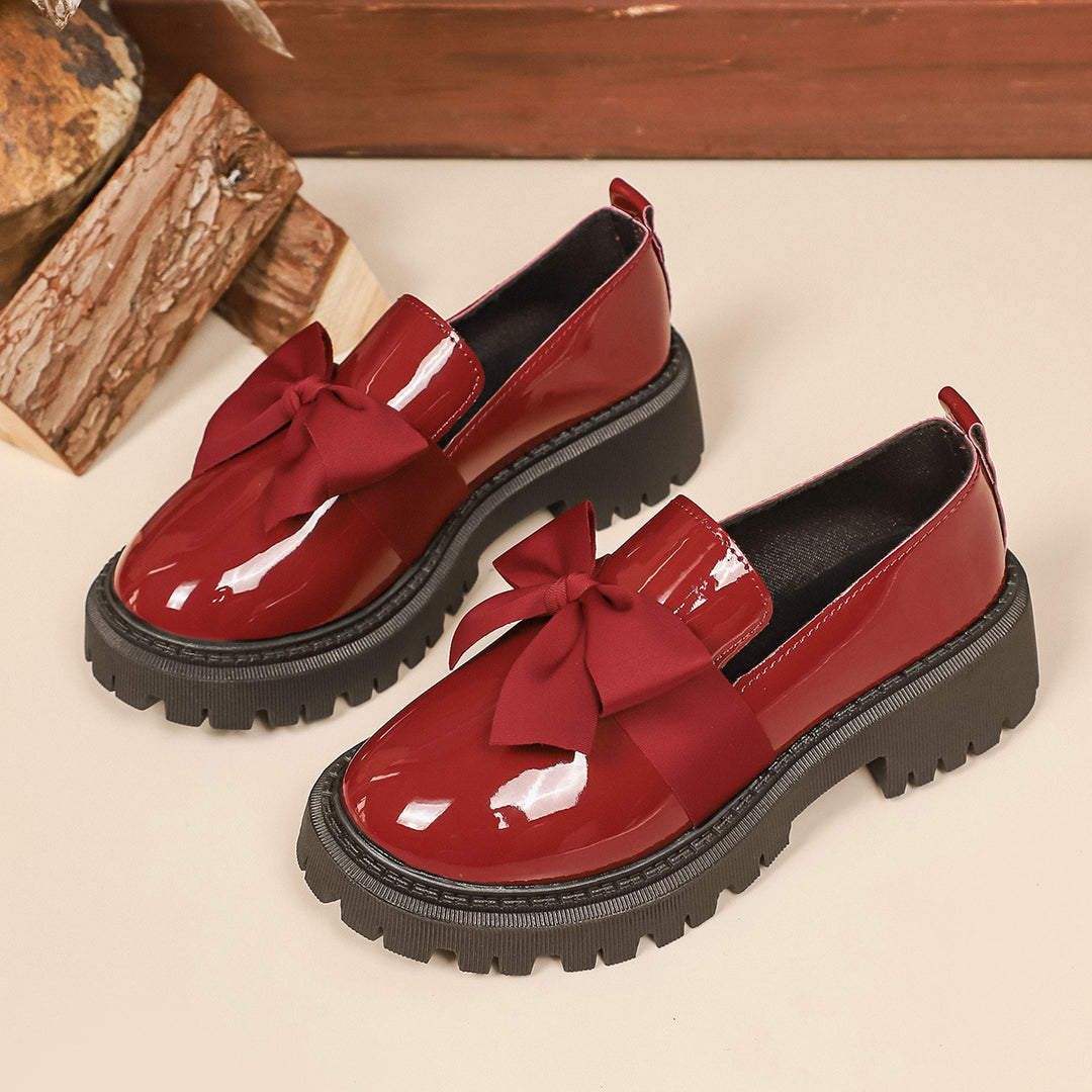 Damen Bequeme Slipper mit Bogen-Applikation EB