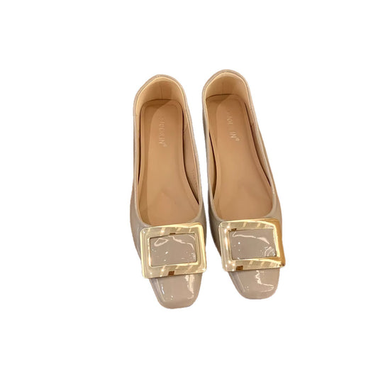 Damen elegante Ballerinas mit modischem Schnallenverschluss EB