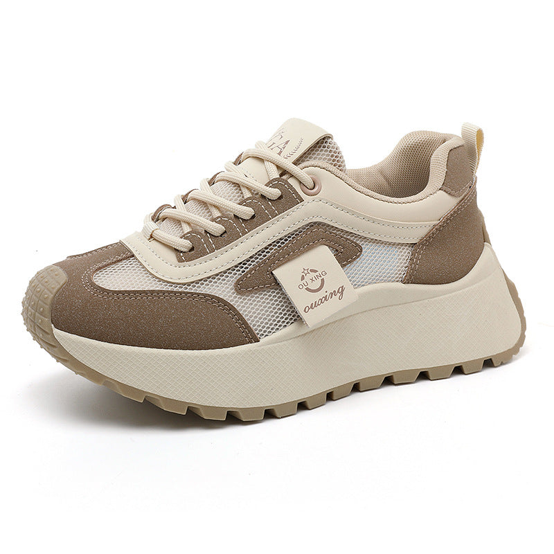 Damen Sportliche Komfort-Sneaker mit atmungsaktivem Mesh-Obermaterial und dämpfender Sohle EB