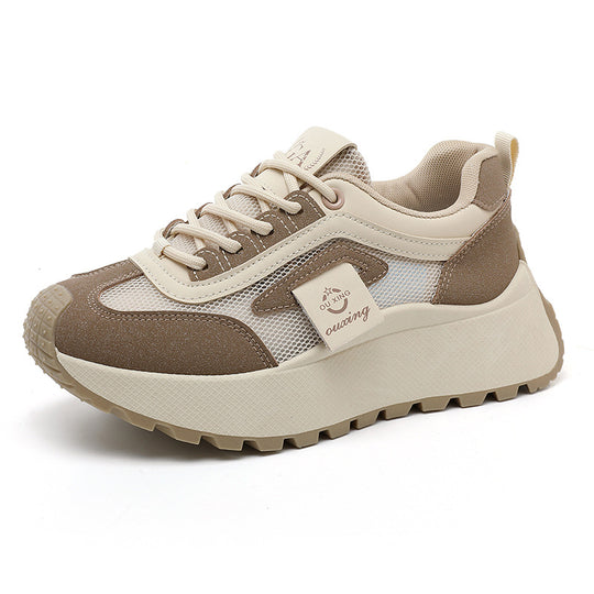 Damen Sportliche Komfort-Sneaker mit atmungsaktivem Mesh-Obermaterial und dämpfender Sohle EB