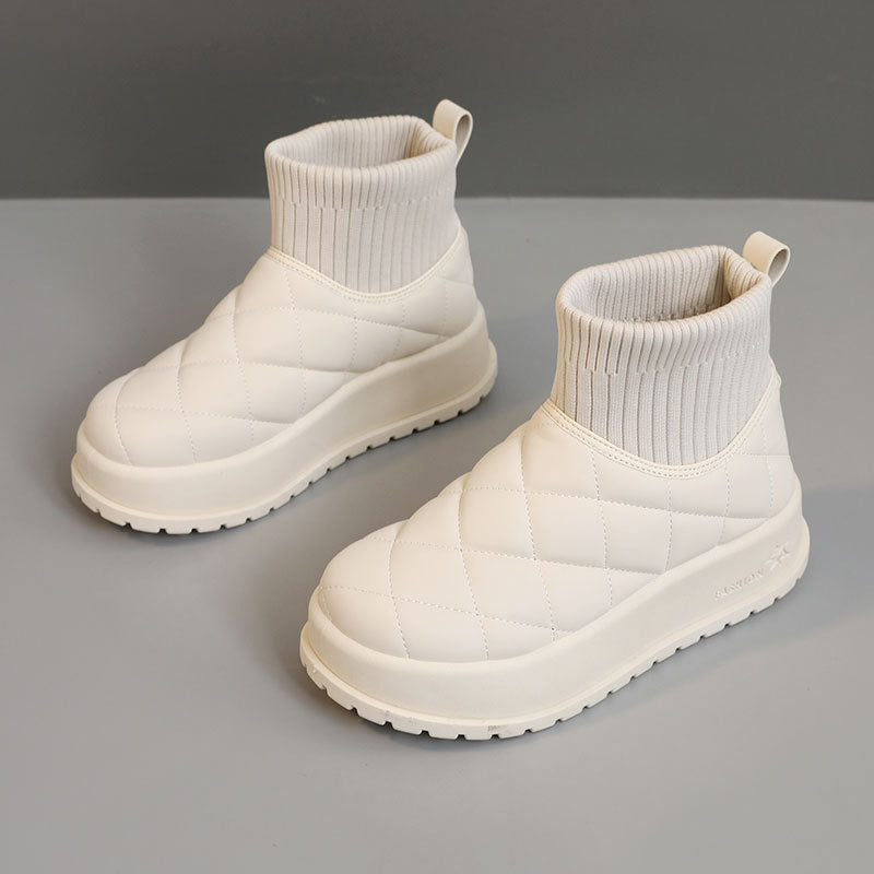Damen Winterstiefel mit isolierendem Fleece-Innenfutter und rutschfester Sohle EB