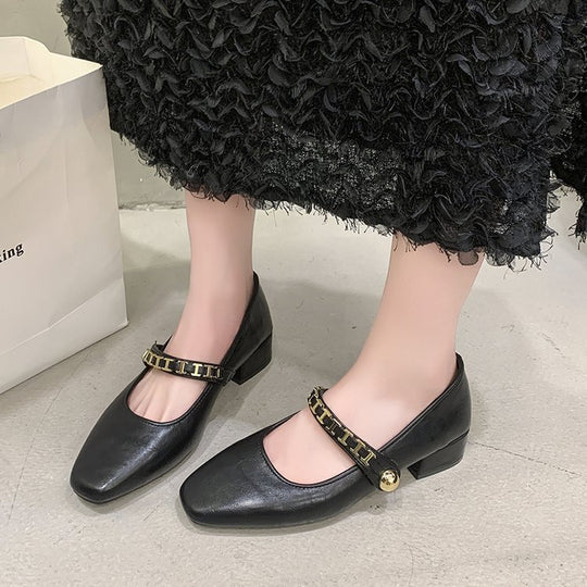Damen elegante Mary Jane Ballerinas EB