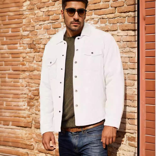 Herren samtige Überziehjacke EB