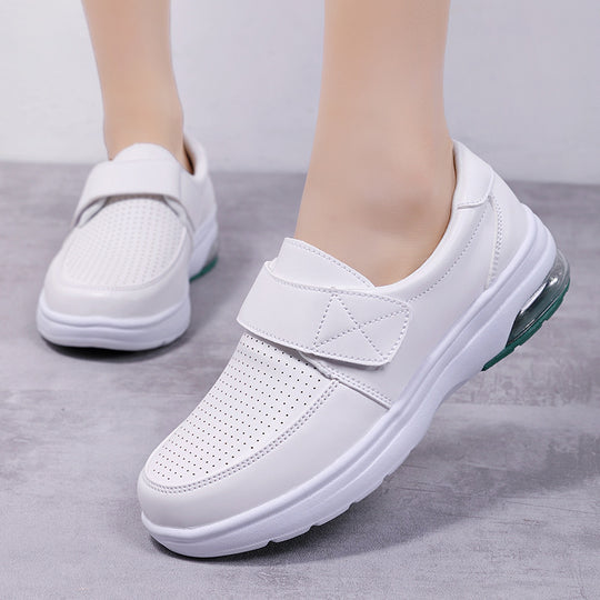 Damen Komfortable Sneakers mit elastischem Klettverschluss und atmungsaktiver Sohle EB