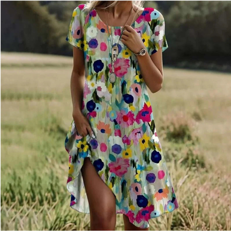Damen Freizeitkleid mit floralem Design EB