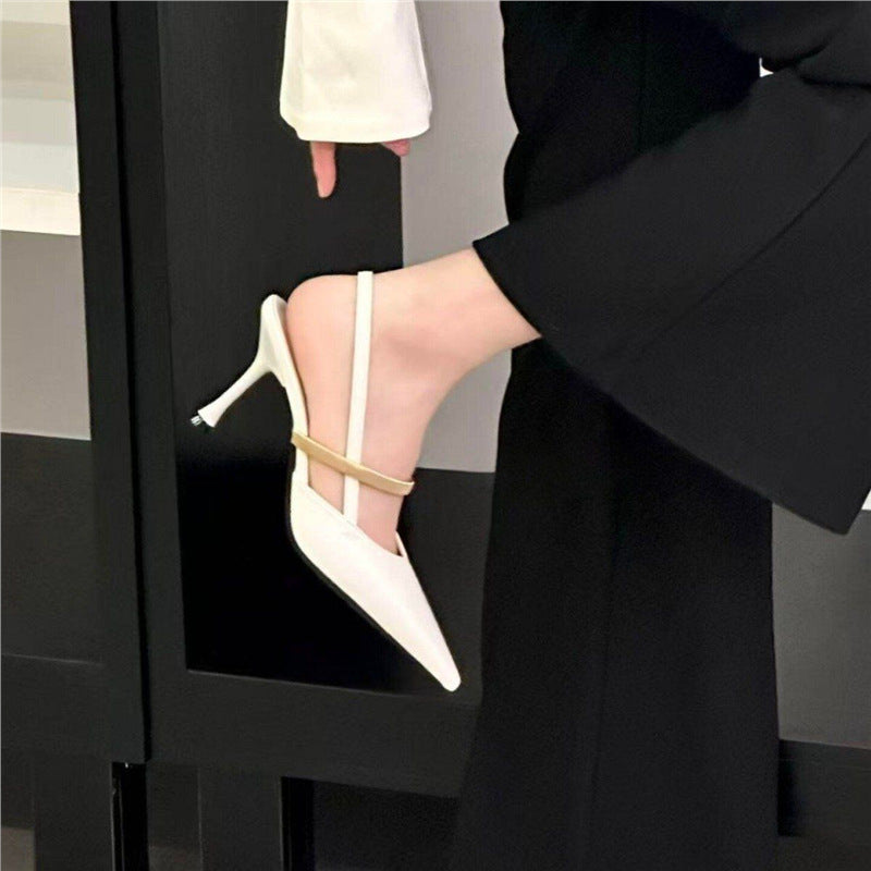 Damen Slingbacks mit elegantem Metallic-Detail EB