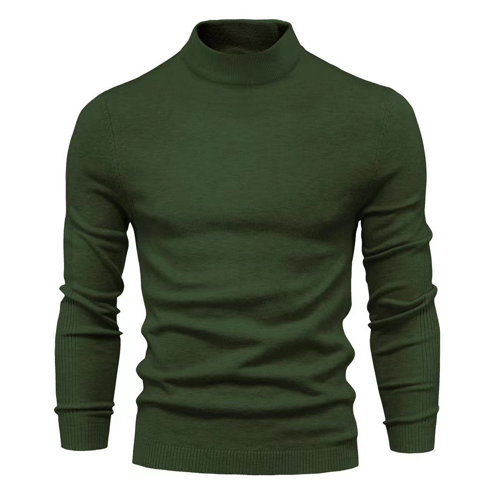 Herren stilvoller Rollkragenpullover aus weicher Merinowolle EB