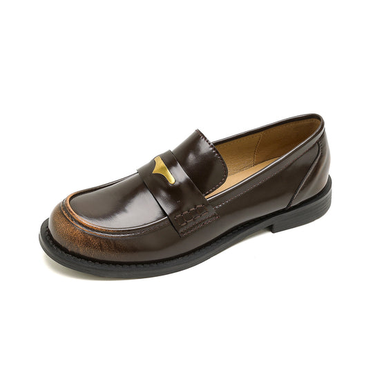 Damen Mokassins mit elegantem Goldakzent EB