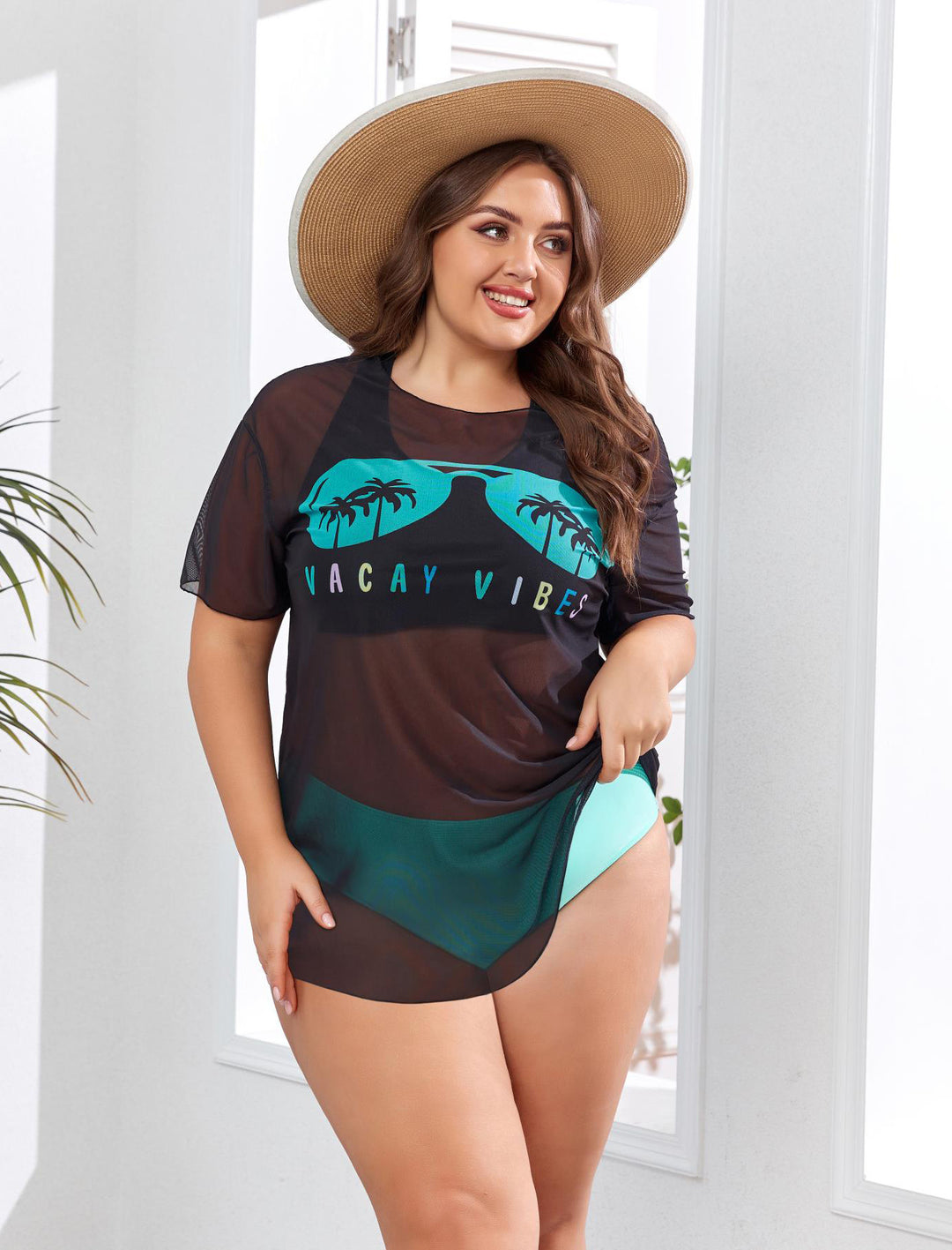 Damen Sportliches Bikini-Set mit leichtem Oberteil und modischem Design EB