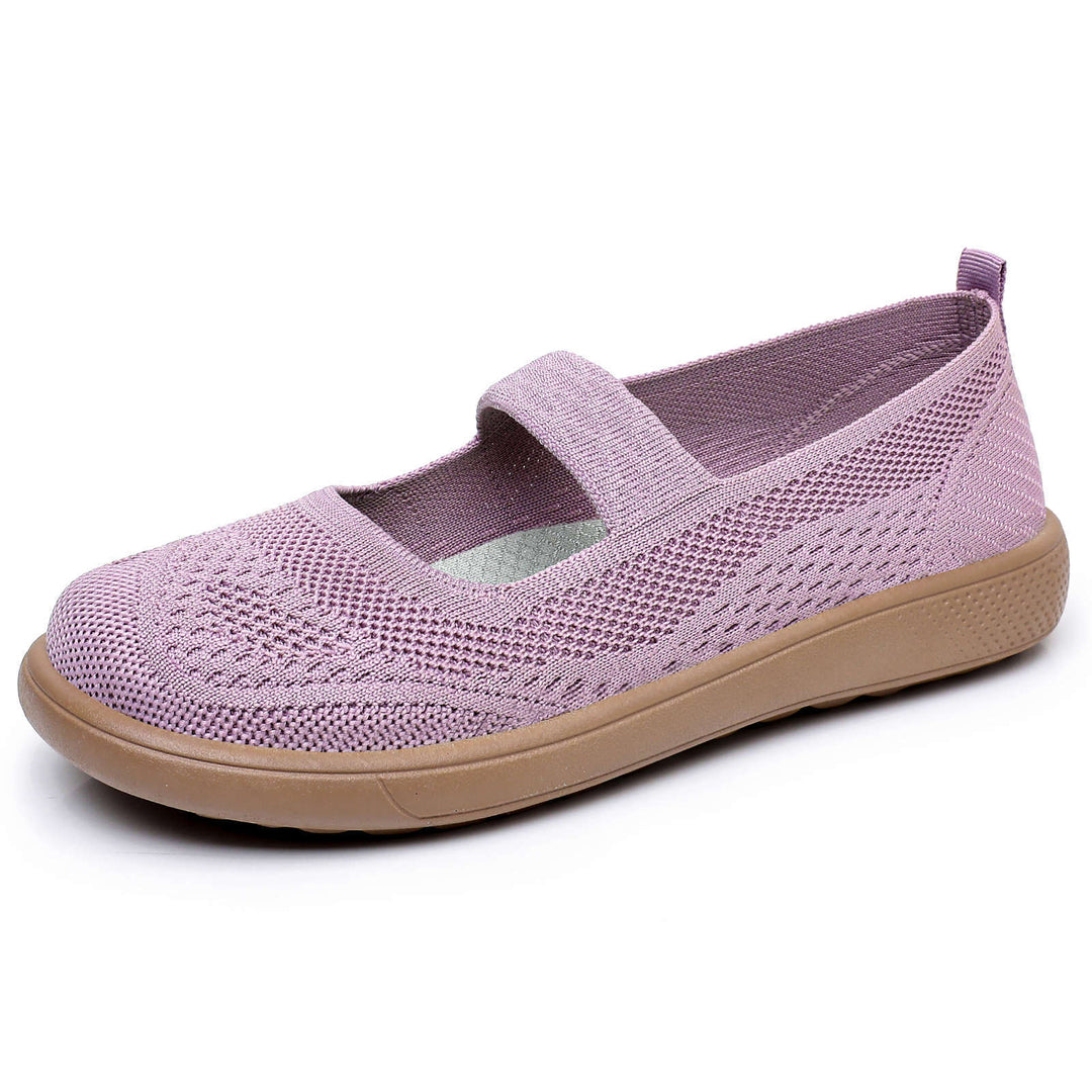 Damen Bequeme Slipper mit elastischem Riemen und atmungsaktivem Obermaterial EB