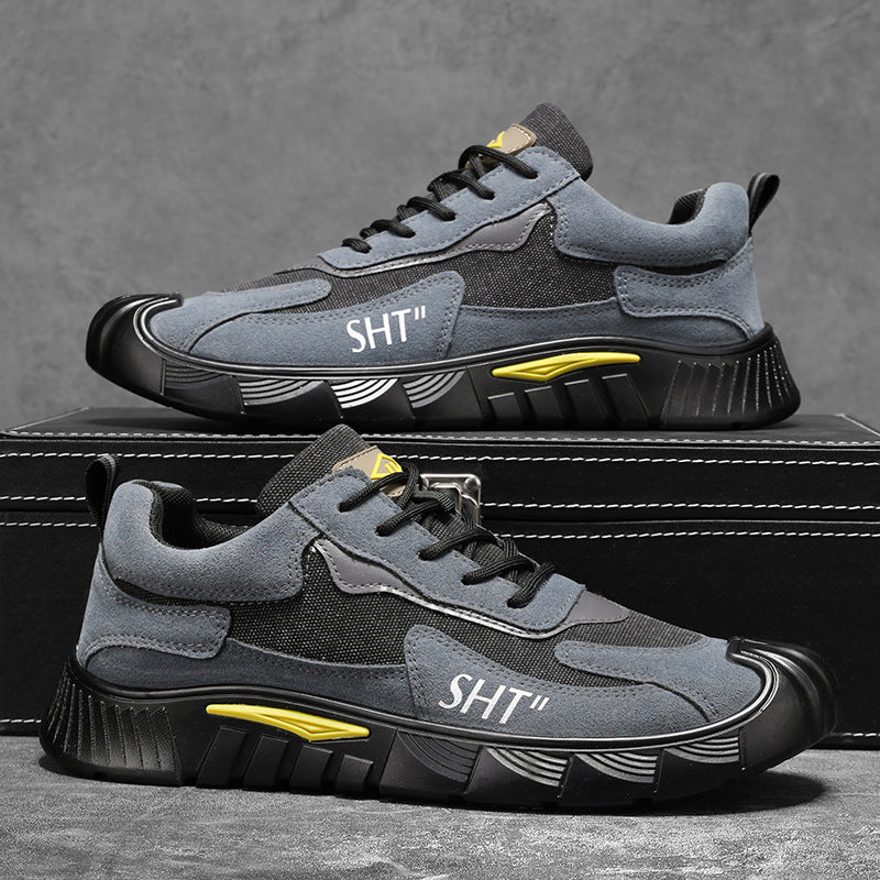 Herren sportliche Trekking-Sneaker mit rutschfester Sohle und atmungsaktivem Obermaterial EB