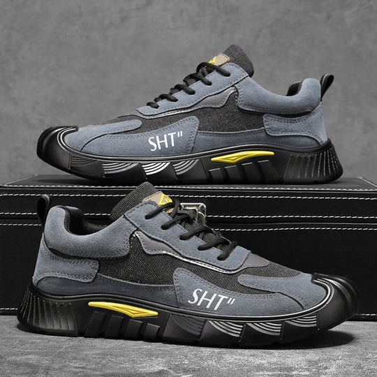Herren sportliche Trekking-Sneaker mit rutschfester Sohle und atmungsaktivem Obermaterial EB