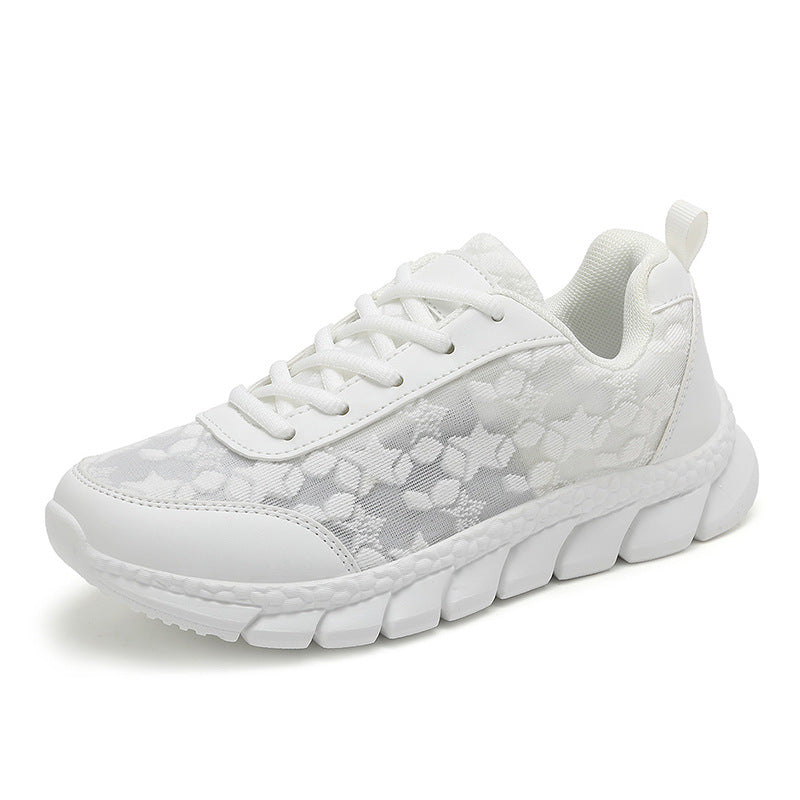 Damen Sportliche Sneakers mit atmungsaktivem Mesh-Obermaterial und dämpfendem Sohlenprofil EB