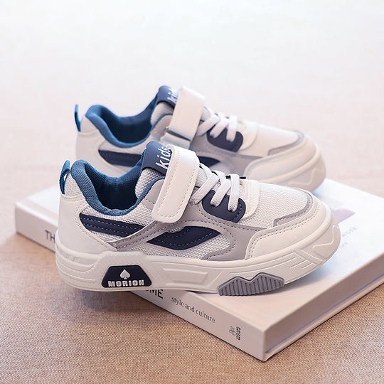 Damen sportliche Kindersneaker mit praktischen Klettverschlüssen EB