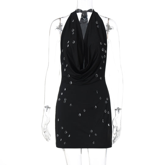Damen Raffiniertes Minikleid mit verführerischem Dekolleté EB