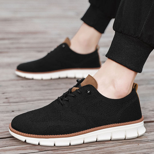 Herren gestrickter Komfort-Sneaker mit atmungsaktivem Strickoberteil und flexibler EVA-Laufsohle EB