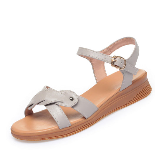 Damen Wedge-Sandaletten mit modischem Riemendesign und komfortablem Fußbett EB
