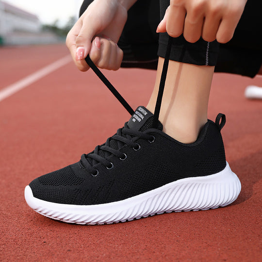 Damen Atmungsaktive Freizeitsneaker mit flexiblem Mesh-Obermaterial und rutschfester Sohle EB