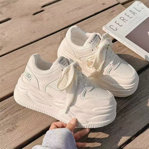Damen Sportliche Chunky Sneakers mit dämpfender Sohle und atmungsaktivem Obermaterial EB