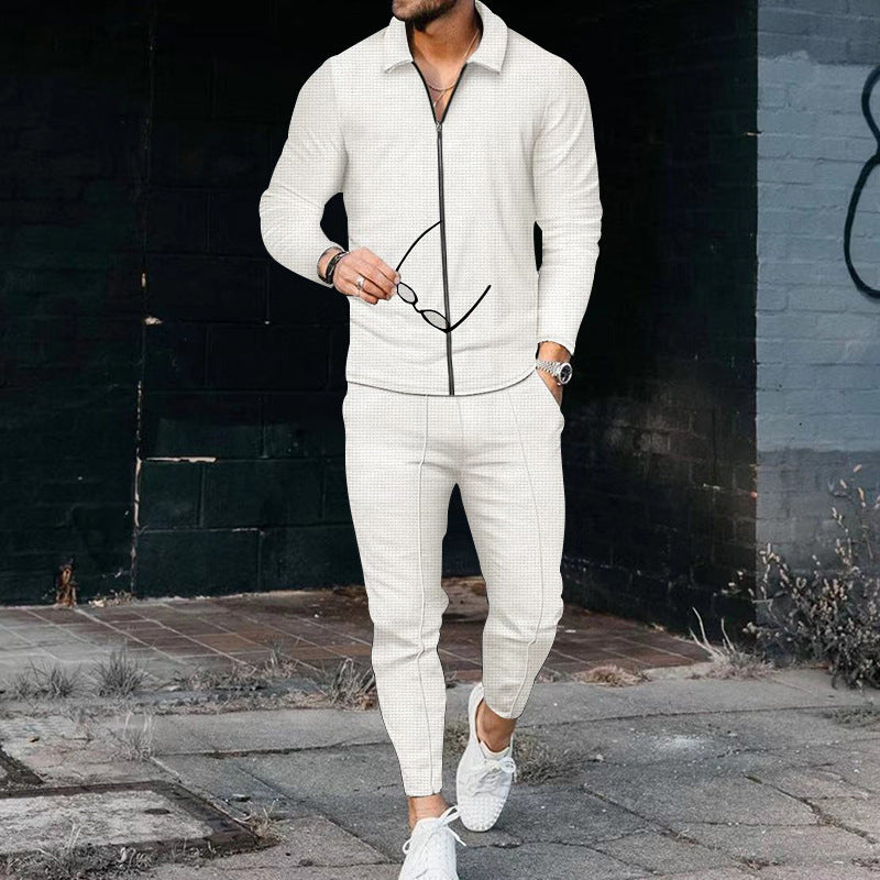 Herren Sportliches Zip-Up Set mit atmungsaktiver Struktur EB