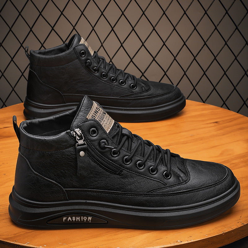 Damen Hochwertige und stylische Leder Sneakers EB