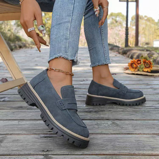 Damen bequeme und stylische Mokassins mit rutschfester Sohle EB