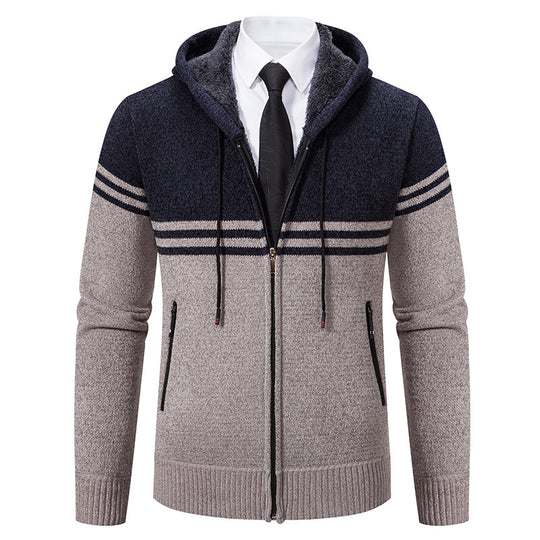 Herren modische Kapuzenjacke mit strukturiertem Design EB