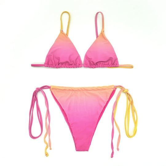 Damen Triangel-Bikini mit trendigem Ombre-Design EB