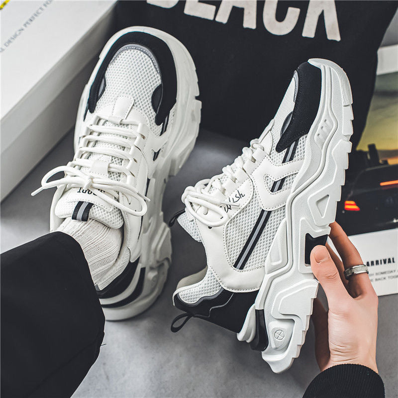 Damen Sportliche Mesh Sneakers mit strapazierfähigem Sohlenprofil EB