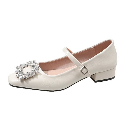 Damen Ballerinas mit funkelndem Schmuckdetail EB