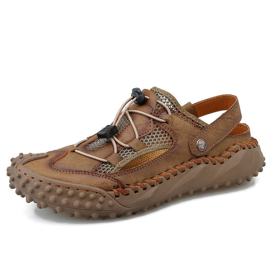 Herren Atmungsaktive Outdoor-Sandalen mit rutschfester Sohle und elastischem Verschlusssystem EB