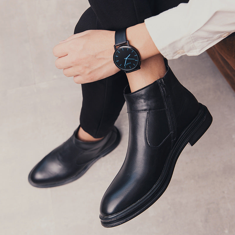 Damen Elegante Chelsea-Stiefel mit seitlichem Reißverschluss und bequemer Innensohle EB