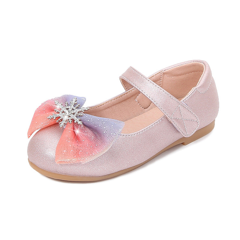 Mädchen Ballerinas mit glitzerndem Schleifen-Design EB