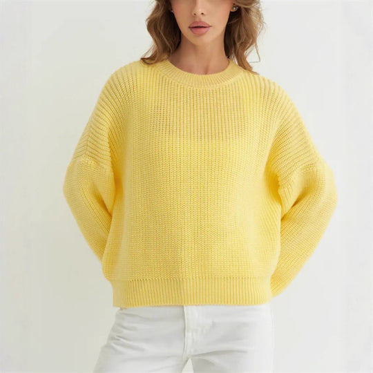 Damen lässiger Strickpullover EB