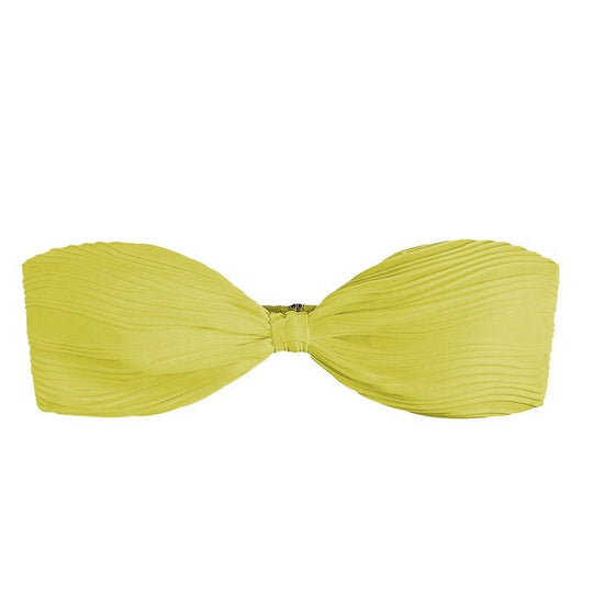 Damen Bandeau-Bikini-Oberteil mit Plissee-Design EB