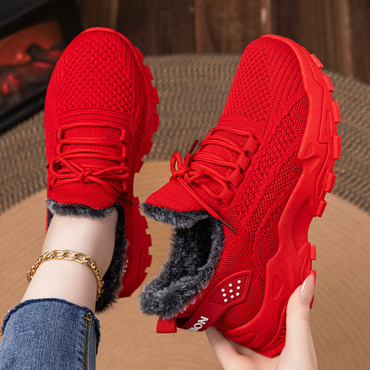 Damen Sportliche Sneaker mit kuscheligem Innenfutter EB