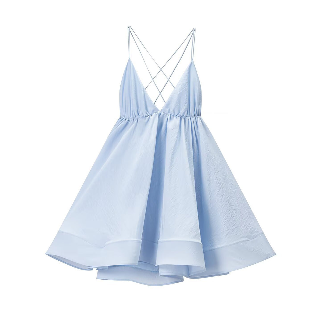 Damen Maxikleid mit geflochtenem Rückenausschnitt EB