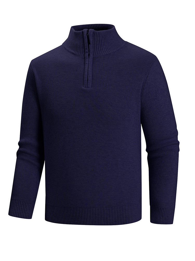 Herren Strickpullover mit hohem Kragen EB