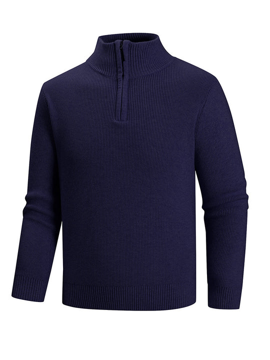 Herren Strickpullover mit hohem Kragen EB