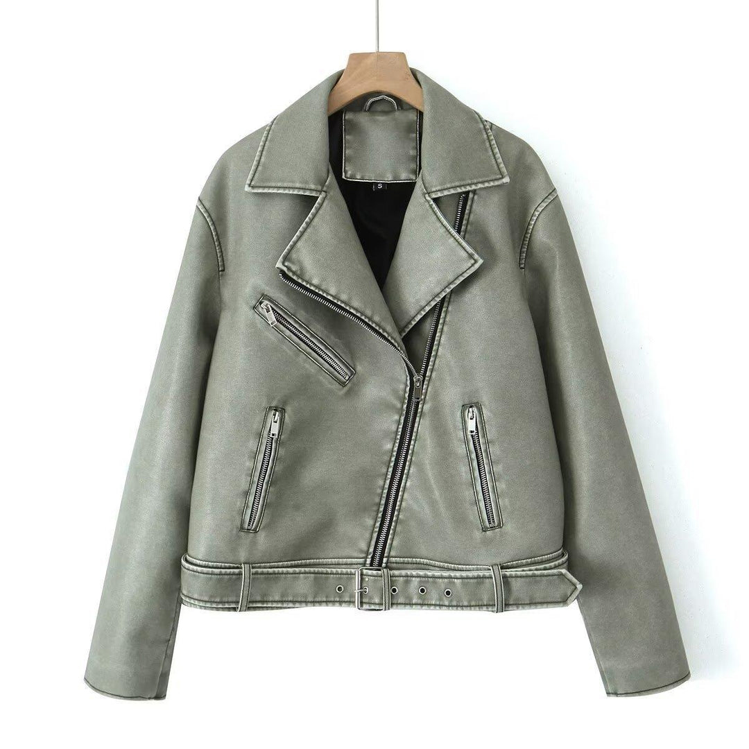 Damen Bikerjacke im Vintage-Stil EB