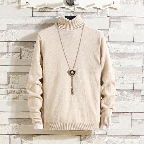 Herren Rollkragenpullover aus hochwertigem Strickmaterial EB