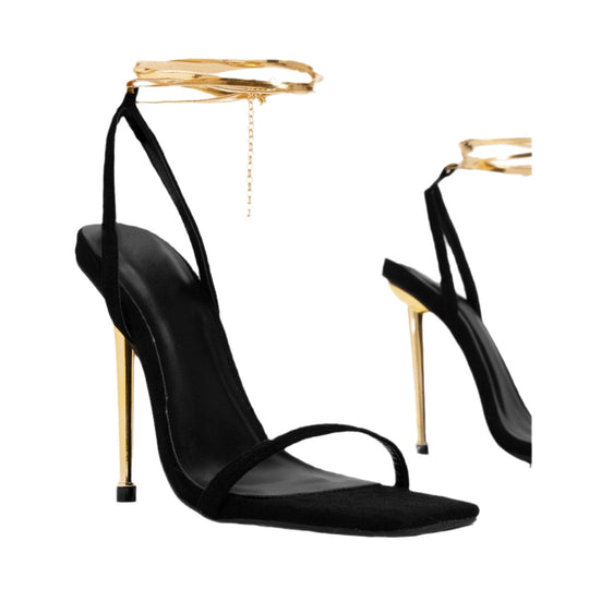 Damen Glamouröse High-Heels mit elegantem Riemen und luxuriösem Absatz EB