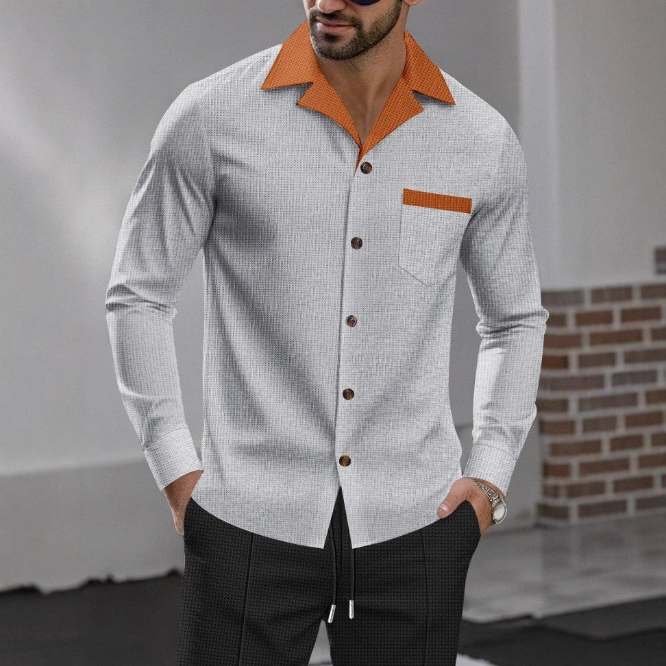 Herren Schicke Langarmhemd EB