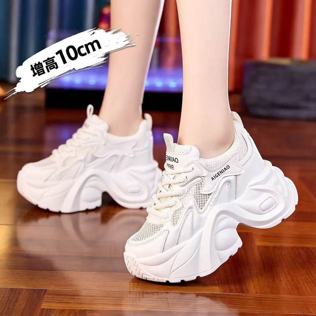 Damen Chunky Sneakers mit atmungsaktiver Mesh-Oberfläche und dämpfender Sohle EB