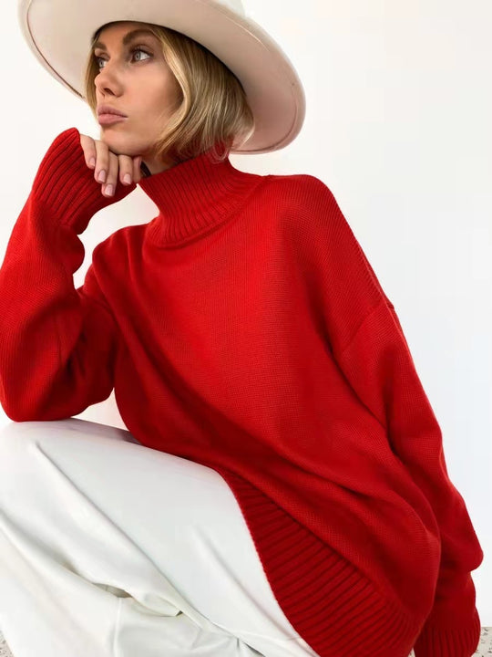 Damen modischer Rollkragenpullover EB
