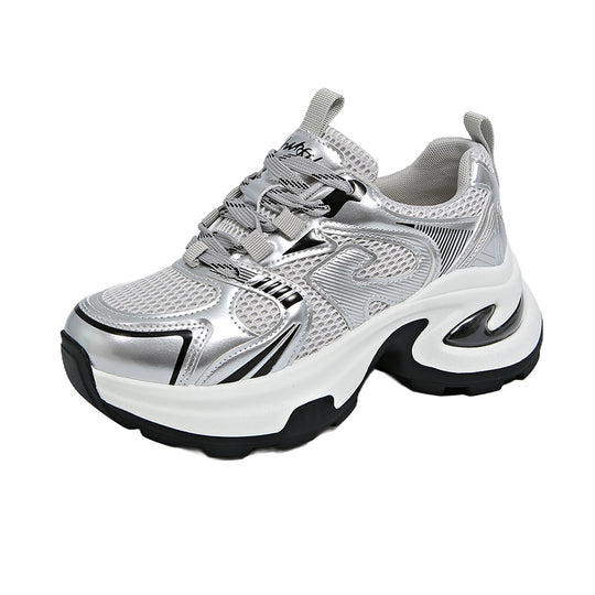 Damen Sportliche Sneakers mit atmungsaktivem Obermaterial und dämpfender Laufsohle EB