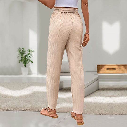 Damen Freizeithose mit elegantem Taillengürtel und lässigem Schnitt EB