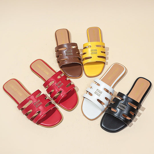 Damen offene Riemensandalen mit schnittigem Design EB