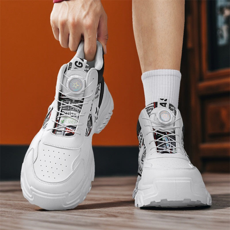 Damen Modische High-Top Sneakers mit stabiler Sohle und innovativem Schnellschnürsystem EB