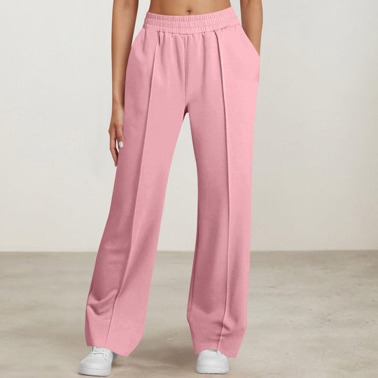 Damen nan elegante Bundfalten-Hose mit hohem Komfortbund, Bügelfalte und seitlichen Eingrifftaschen EB